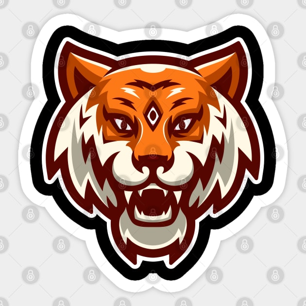 Tiger Sticker by mightyfire